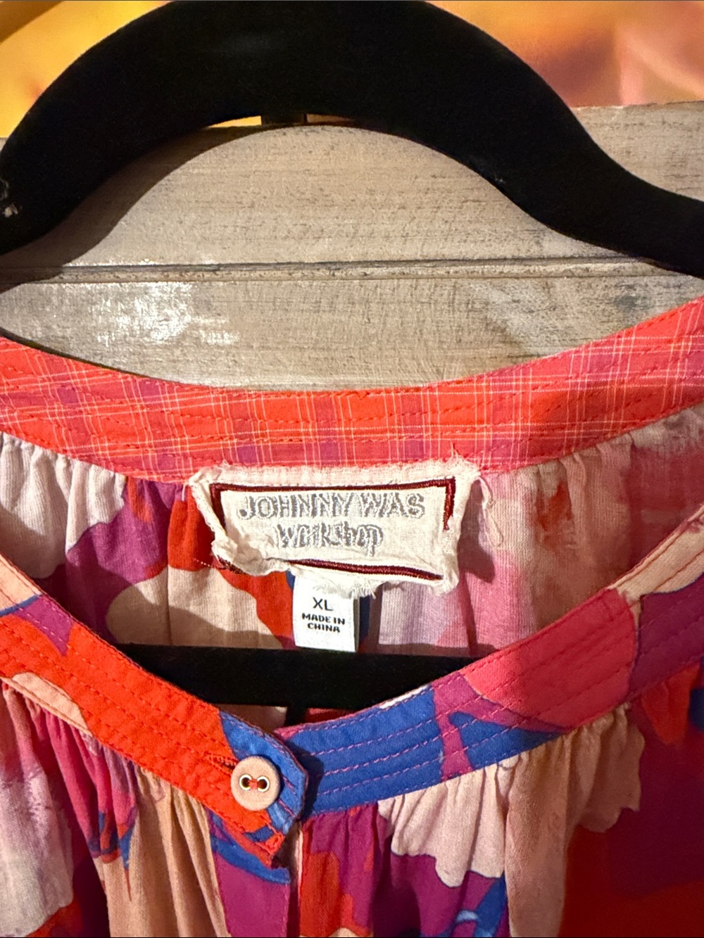 Johnny Was Button Down Blouse - Picture 2 of 7